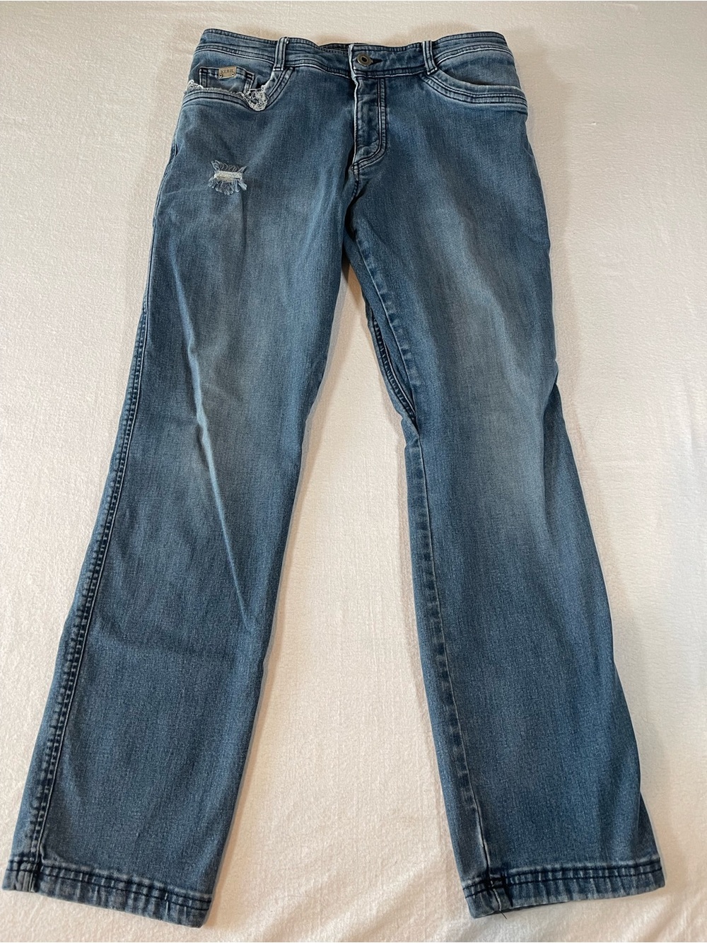 Kuhl Men's Faded Blue Straight Jeans 36x32